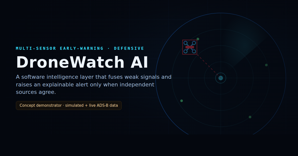 DroneWatch AI: Building a Multi-Sensor Drone Detection Demonstrator